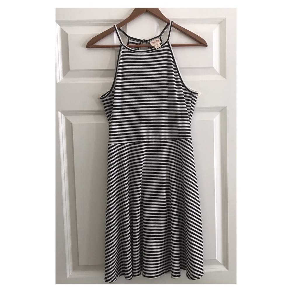 Mossimo Black & White Striped Dress
